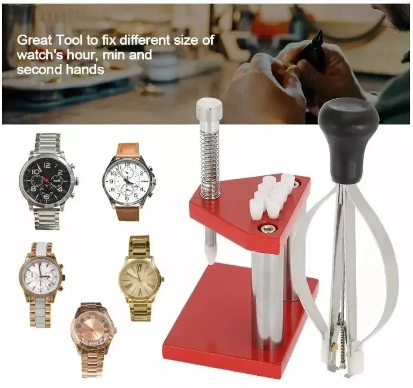 Watch Repair Watchmakers Fitting Presser Tool Kit Hand Remover Plunger Puller Remover Fitting For Watchmaker Tools