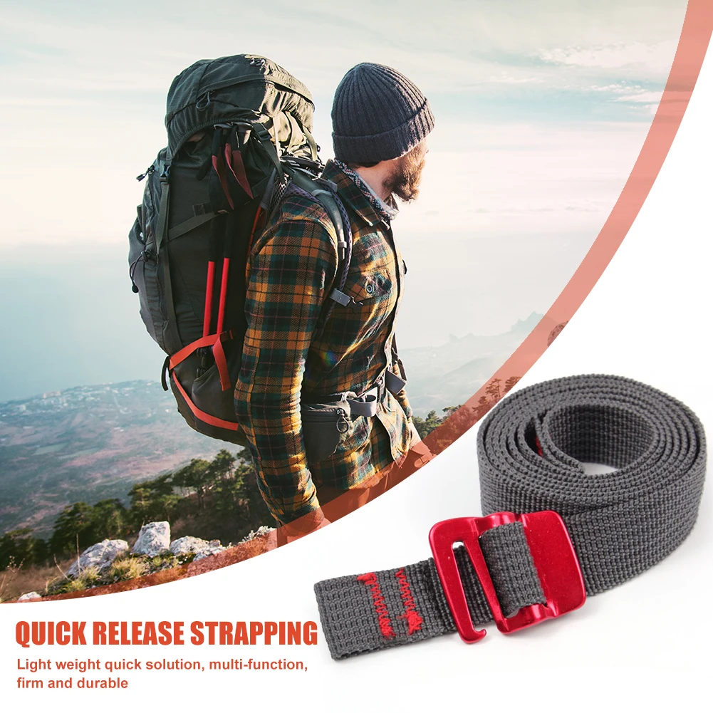 1.5m Nylon Pressure Buckle Pallet Cargo Straps Luggage Fixed Car Fixed Tightener Tensioner Straps Ratchet Tie-Down Belt