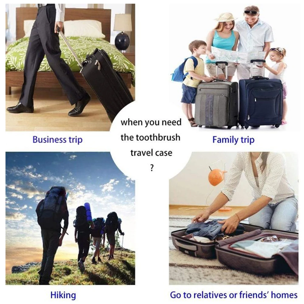 Electric Toothbrush Travel Case Fit for Oral B IO and Philips Sonicare Electric Toothbrush Portable Travel Box Toothbrush Holder