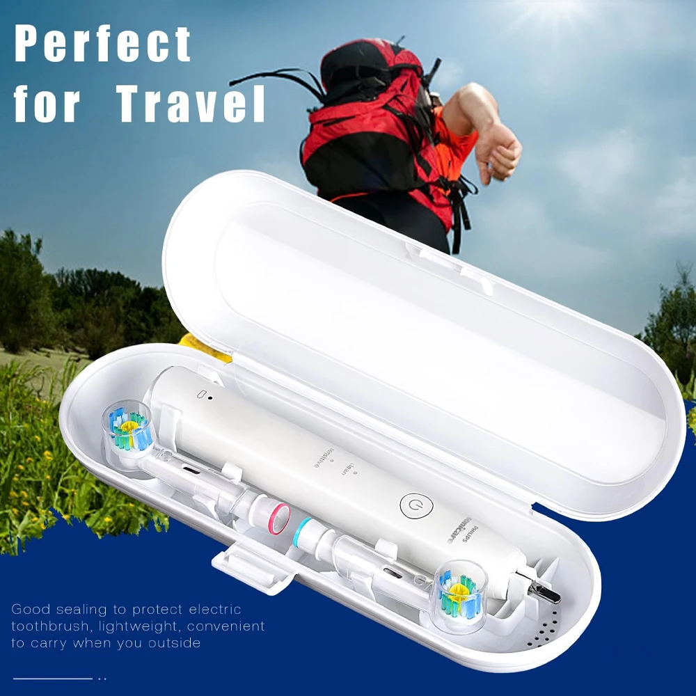 Electric Toothbrush Travel Case Fit for Oral B IO and Philips Sonicare Electric Toothbrush Portable Travel Box Toothbrush Holder