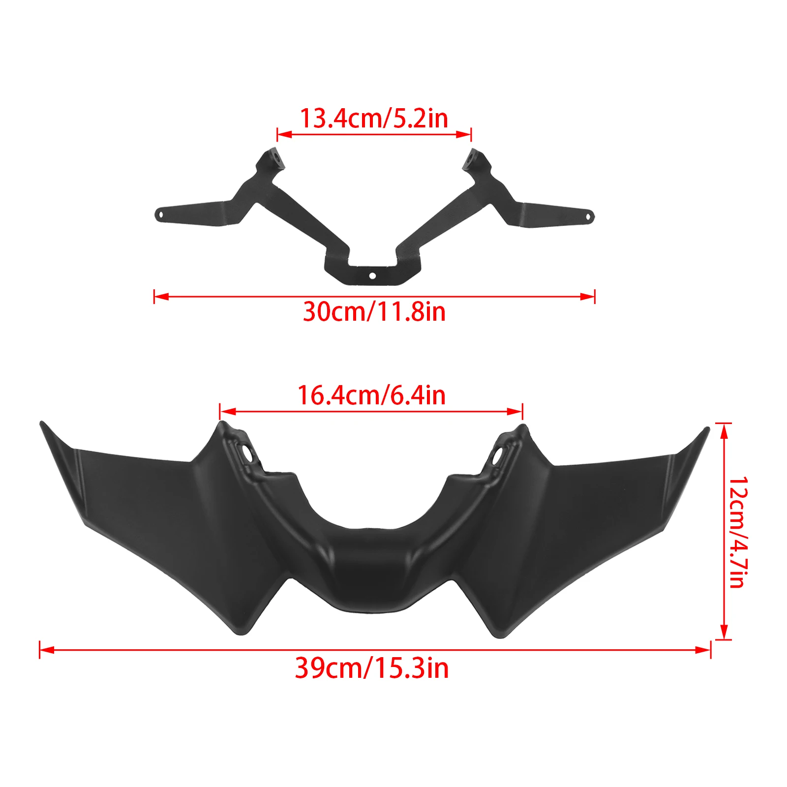Motorcycle Front Spoiler MT07 Frontal Naked Downforce Aerodynamic Spoilers Wing Deflector For YAMAHA MT-07 MT 07 SP 2021-2024