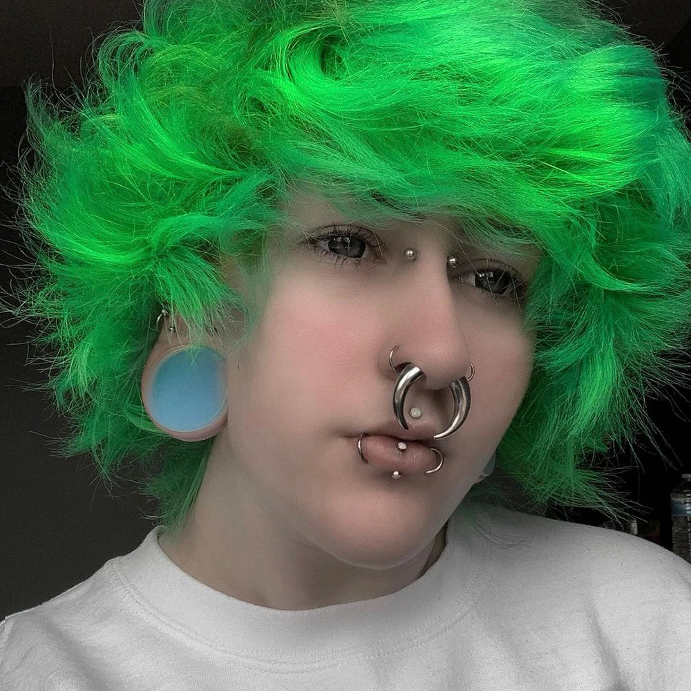2pcs Stone Flesh Ear Plugs Tunnels Double Flare Ear Piercings Earrings Gauges Women Men Helix Lobe Labret Stretcher Body Jewelry