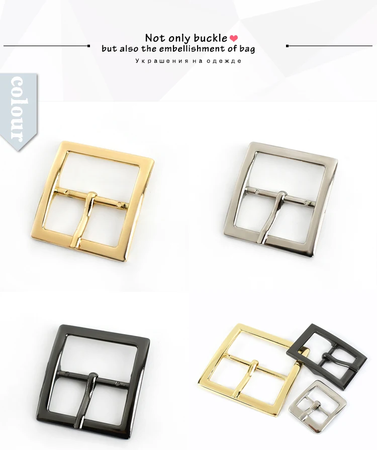 Meetee 5/10/20Pcs Metal Pin Buckle 16/19/25/32/38mm Bag Strap Clasp Webbing Adjuster Hook Belt Buckles DIY Hardware Accessories