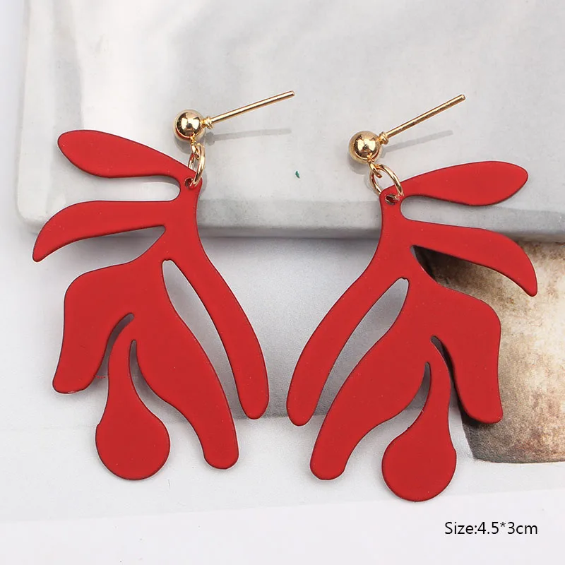 Red Color Women's Hanging Earrings Simulated Pearl Pendants Dangle Earrinsg for Girls Temperament Heart Drop Earrings Jewelry