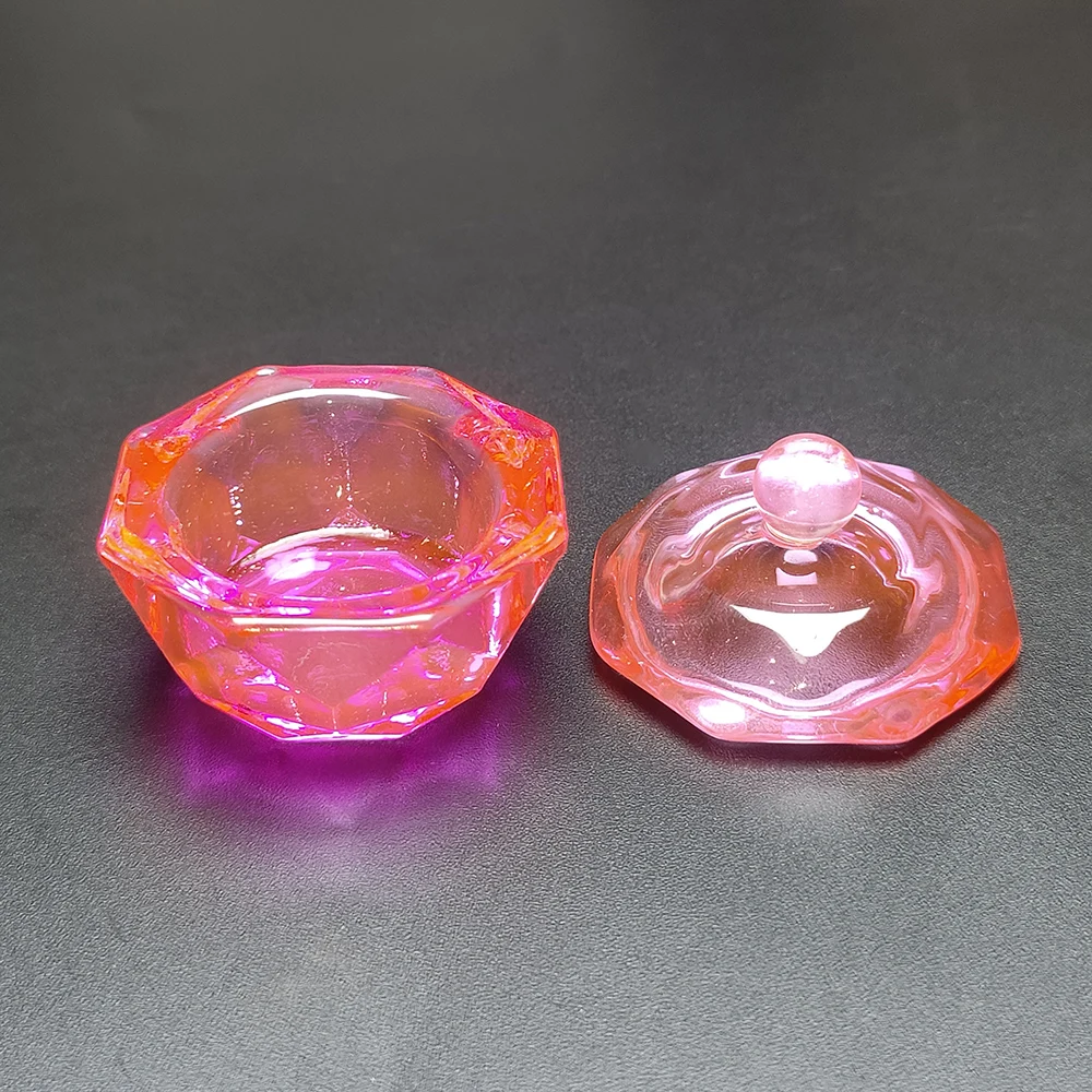 Nail Art Acrylic Liquid Cup Dappen Dish Container Glass Crystal Cups Glassware Tools for Nail Art Design