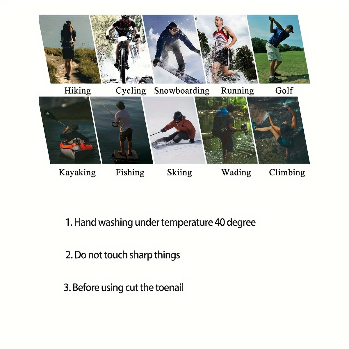 Socks Waterproof Breathable Outdoor Waterproof Hiking Wading Camping Winter Skiing Sock Riding Snow Warm Waterproof Socks