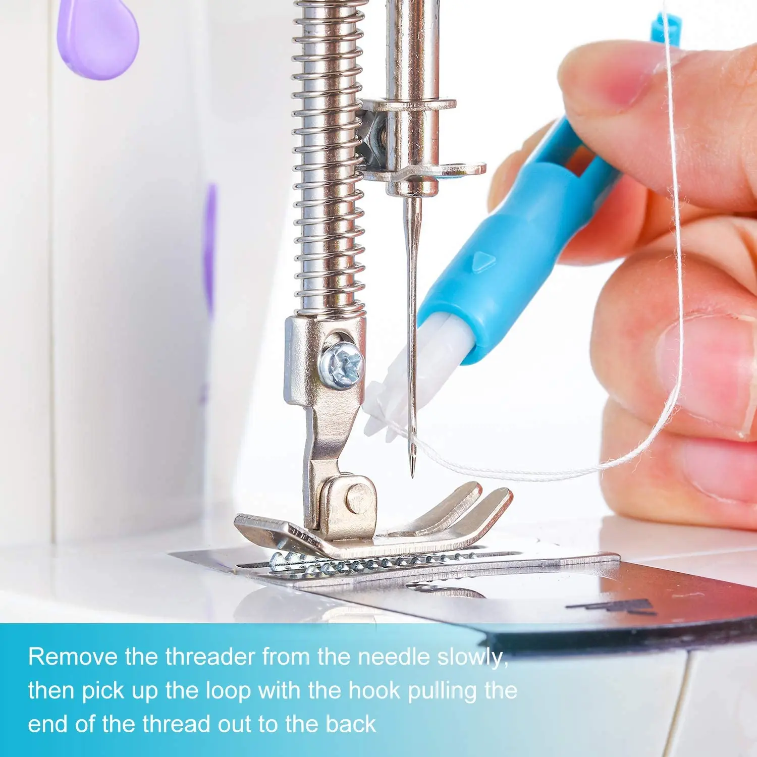 1/2pcs Household Sewing Machine Threading Device Automatic Needle Inserting Machine Threading Machine Sewing Tool Accessories