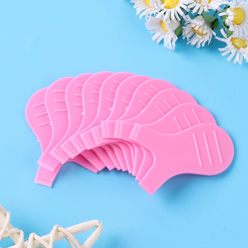 10Pcs Curlers Curl Silicone Eyelashes Lifting Kit Eyelashes Extension Accessories Y Graft Brush Tool Lashes Plastic Perming Pad