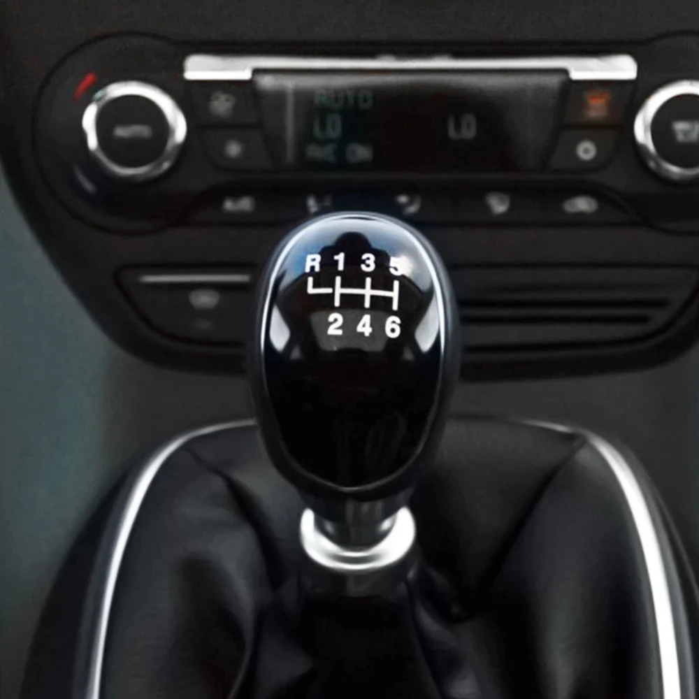 6 Speed Car Leather Gear Shift knob for Ford S-Max C-Max Kuga Galaxy Mondeo 4 Mk4 Transit Tourneo Connect Focus Auto Accessories