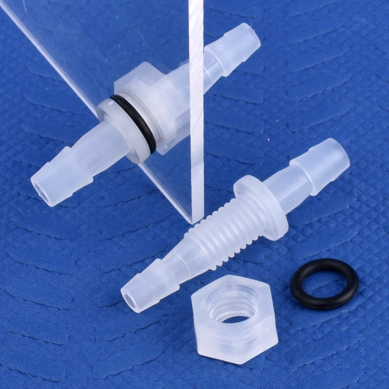 5~200Pcs M6~M10 To 3~8mm PP Pagoda Direct Connectors Hex Nut O-Ring Aquarium Tank Air Pump Adapter Garden Irrigation Hose Joint