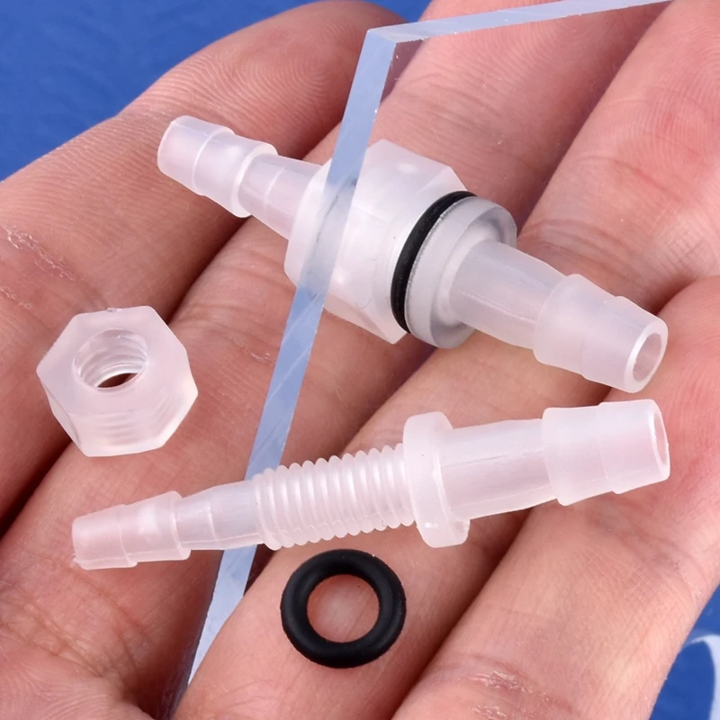 5~200Pcs M6~M10 To 3~8mm PP Pagoda Direct Connectors Hex Nut O-Ring Aquarium Tank Air Pump Adapter Garden Irrigation Hose Joint