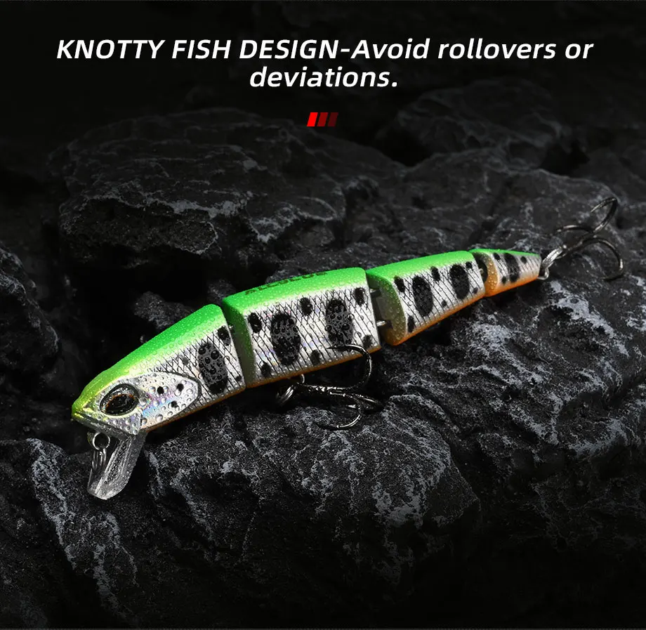 ALLBLUE Professional Jointed Swimbait 70mm 90mm Sinking Minnow Fishing Lure Jerkbait Artificial Hard Baits for Pike Bass Perch