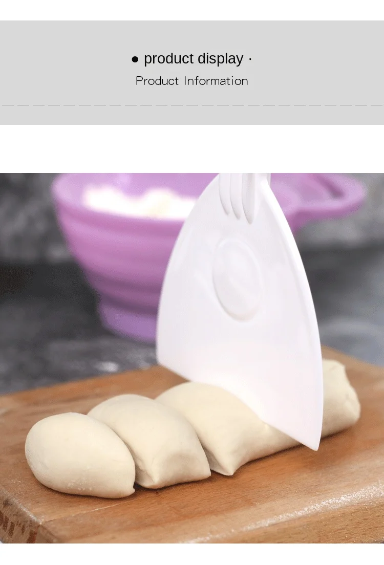 Cake Knife Plastic Scraper Butter Dough Cutter DIY Baking Kitchen Tools Soft-Scratch Boards Chocolate Shovel Tri-Angle