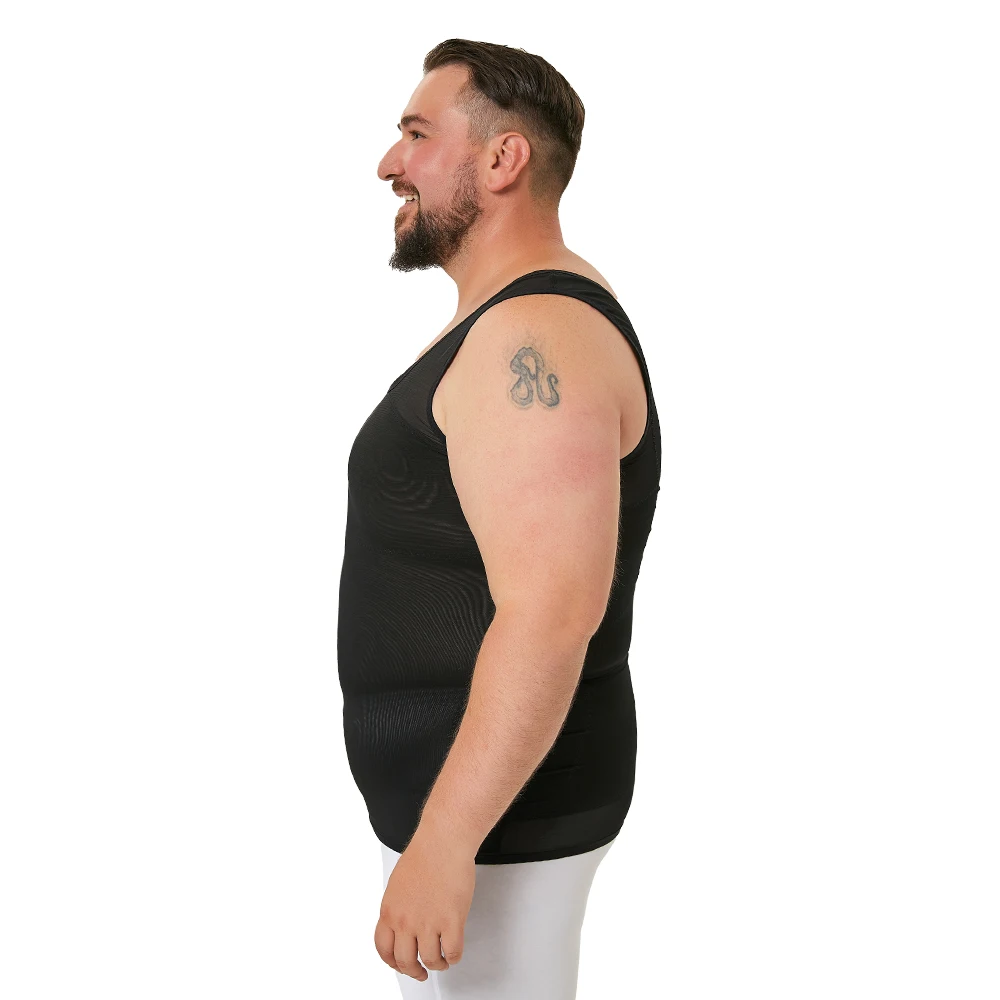 Men's Body Shaper Chest Slim Tank Top Hide Gynecomastia Compression Shirt For Men Slimming Undershirt Shapewear