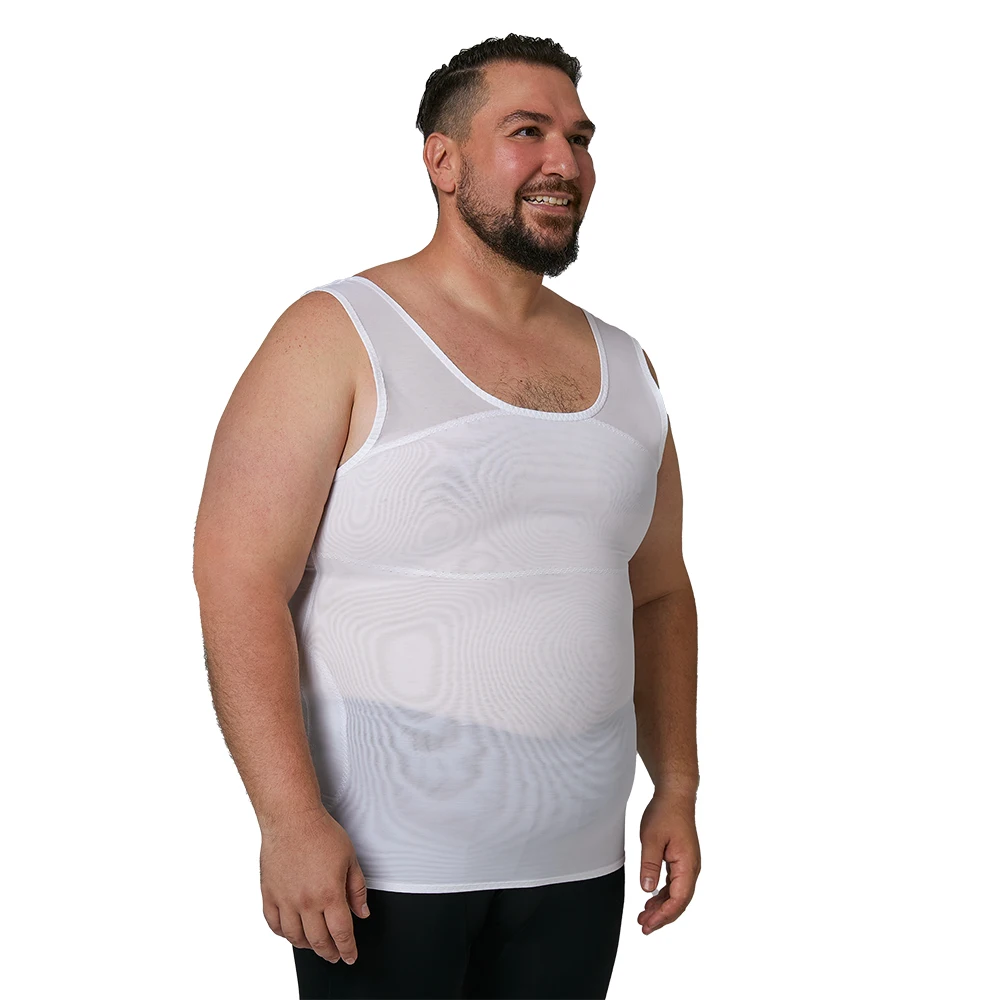 Men's Body Shaper Chest Slim Tank Top Hide Gynecomastia Compression Shirt For Men Slimming Undershirt Shapewear