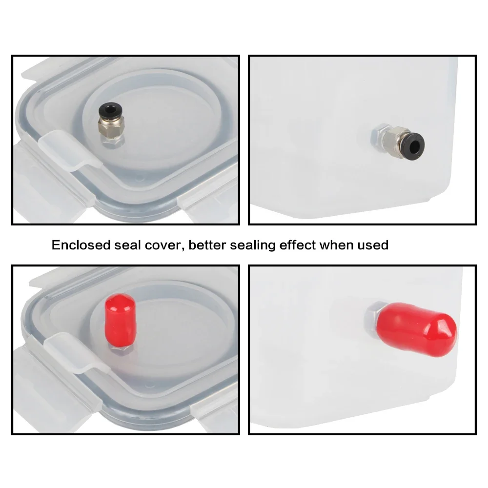 3D Printer Parts Filament Dryer Box 2.5x4mm PTFE Tube DIY Dry Box PC4-M6 Pneumatic Connector with Nut for PLA ABS Filaments
