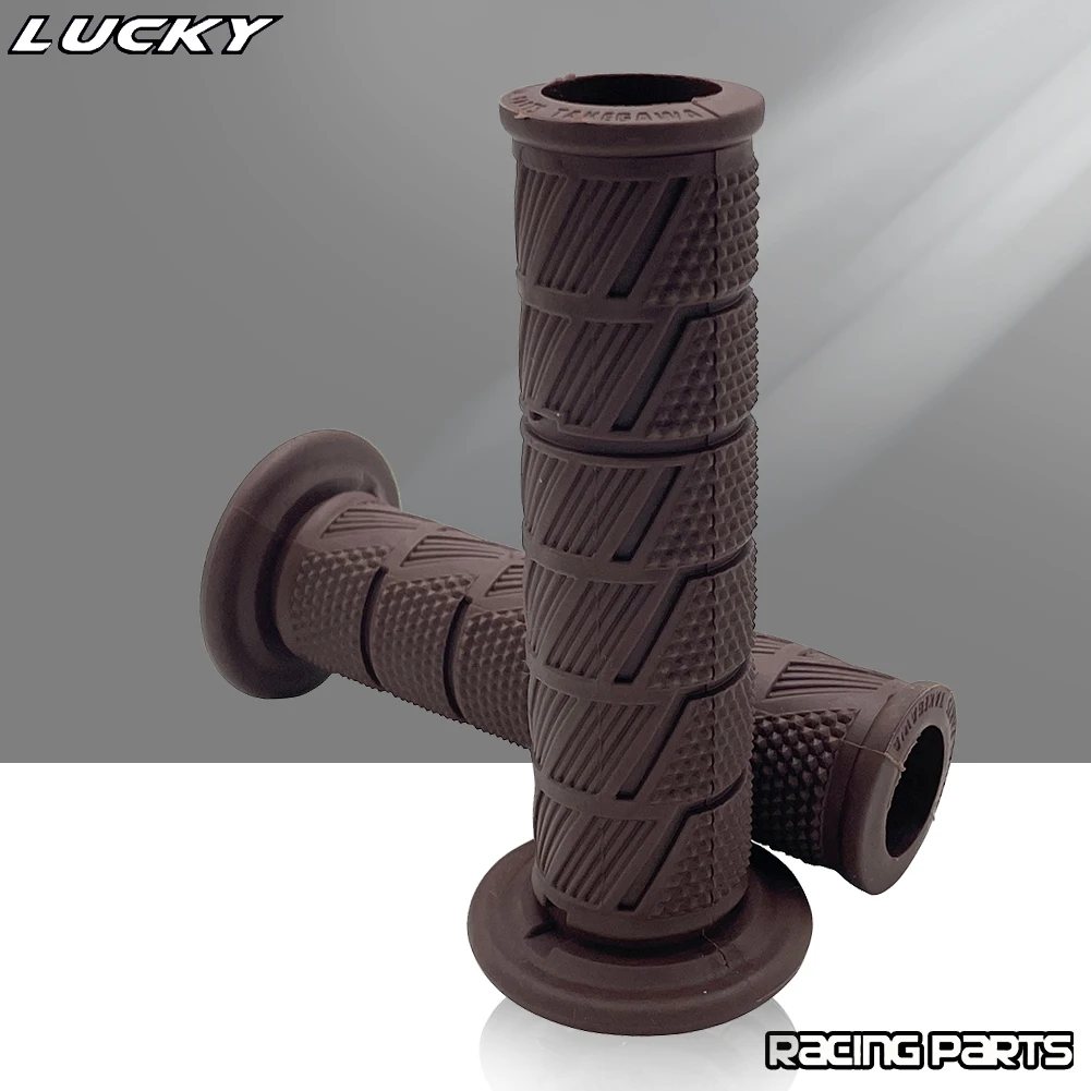 Retro Moto Grip Classic Scooter Parts Vintage 7/8" 22 24mm Motobike Handle Bar For Cafe Racer Rubber Motorcycle Handlebar