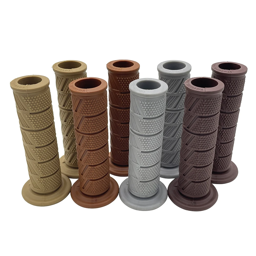 Retro Moto Grip Classic Scooter Parts Vintage 7/8" 22 24mm Motobike Handle Bar For Cafe Racer Rubber Motorcycle Handlebar
