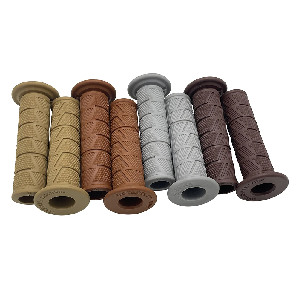 Retro Moto Grip Classic Scooter Parts Vintage 7/8" 22 24mm Motobike Handle Bar For Cafe Racer Rubber Motorcycle Handlebar
