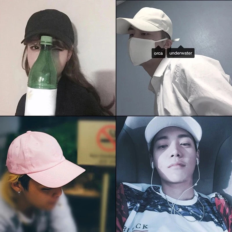 Unisex Simple Black Baseball Cap Solid Color Golf Hat Cotton Caps Hats Casual Hip Hop Dad Hats For Men Women
