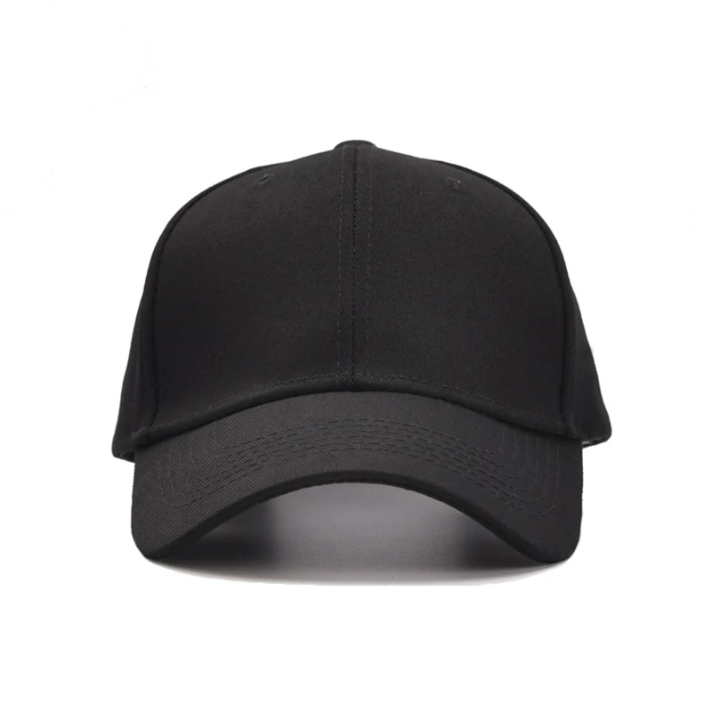 Unisex Simple Black Baseball Cap Solid Color Golf Hat Cotton Caps Hats Casual Hip Hop Dad Hats For Men Women