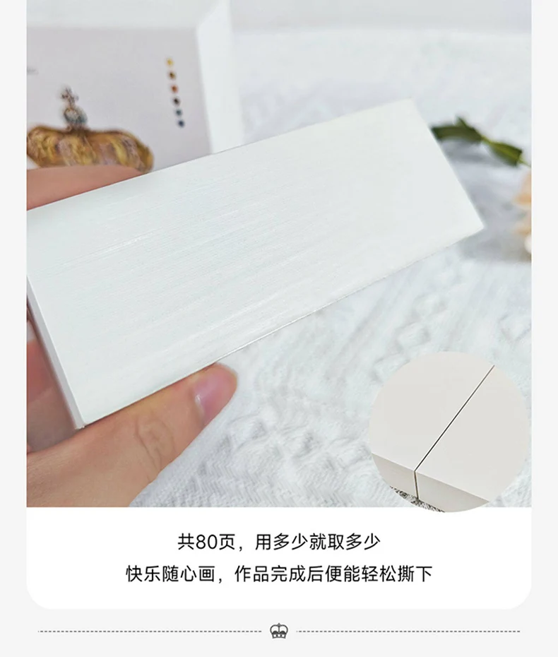 Potentate Watercolor Paper 100% Cotton 300g 80Sheets Square Water Color Paper Note Pad Artist Painting Supplies