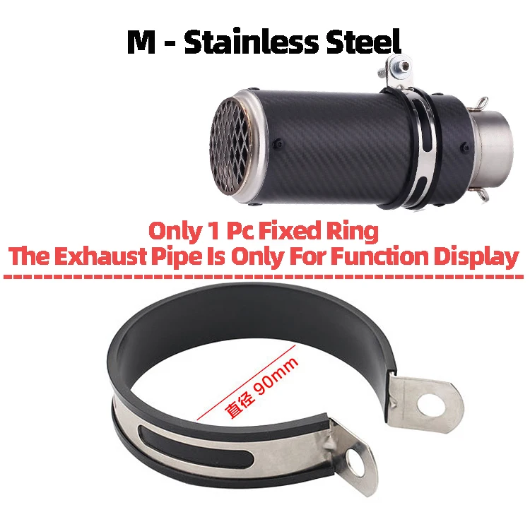 Universal Motorcycle Exhaust Clamp Exhaust Pipe Supporting Bracket Fix Ring Hanger For Yoshimura Sc Mivv Ak Ar Leovince Exhaust
