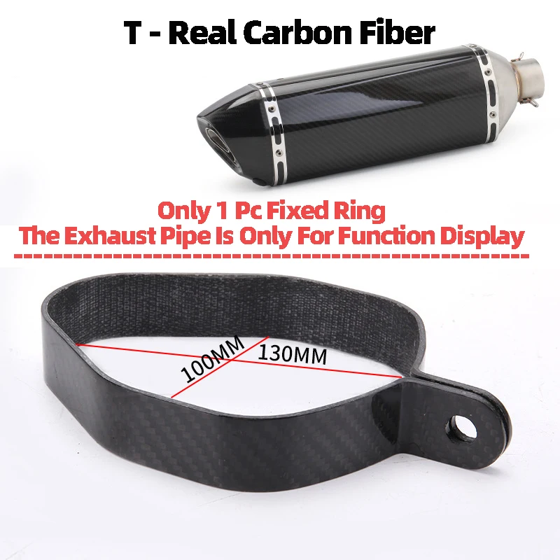 Universal Motorcycle Exhaust Clamp Exhaust Pipe Supporting Bracket Fix Ring Hanger For Yoshimura Sc Mivv Ak Ar Leovince Exhaust