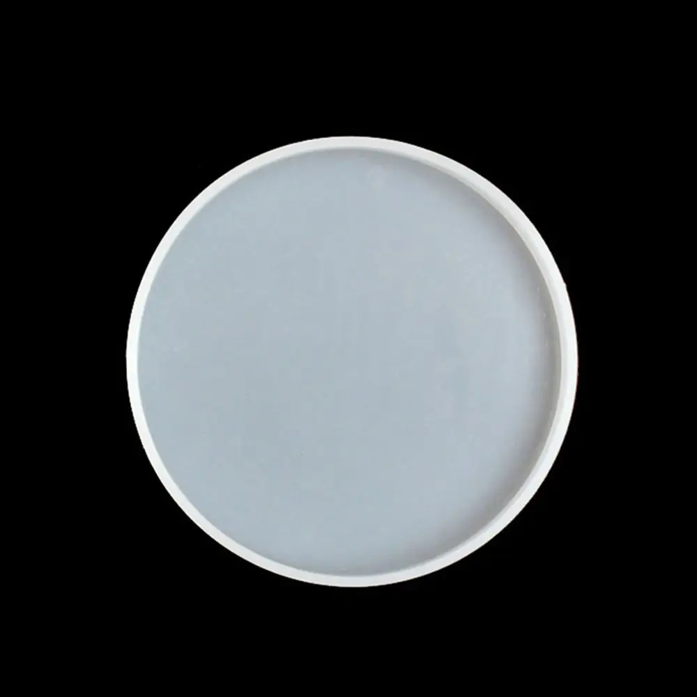 Transparent Fluid Arts Round Coaster Resin Casting Molds Silicone Epoxy Jewelry Pendant Agate Making Mould Tool DIY Accessories
