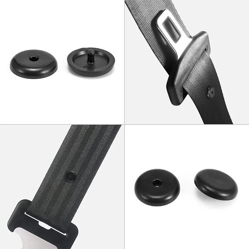 2-20Pcs Car Safety Seat Belt Limit Buckle Clip Retainer Seatbelts Stop Button Auto Interior Accessories Black Gray Beige 3 Color