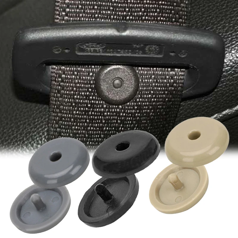2-20Pcs Car Safety Seat Belt Limit Buckle Clip Retainer Seatbelts Stop Button Auto Interior Accessories Black Gray Beige 3 Color