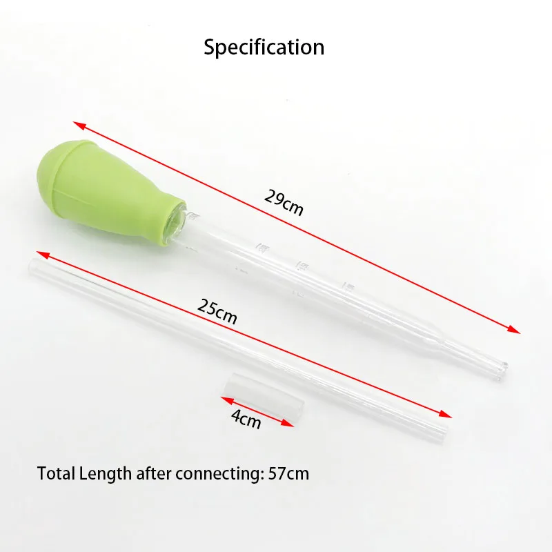 29/45/54cm Aquarium FishTank Clean Tool Pipette Fish Tank Siphon Pump Water Changer Aquarium Accessories with Extension Tube