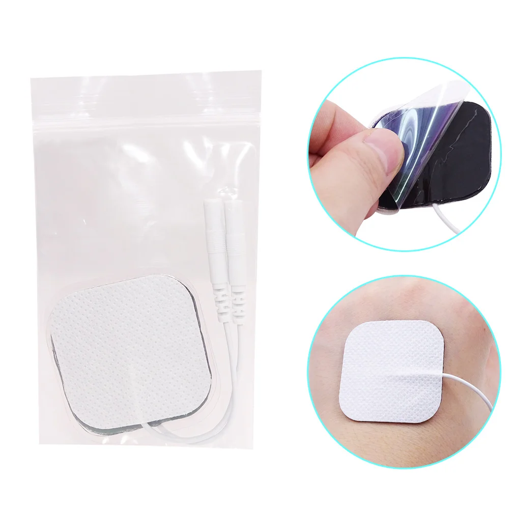 5x5cm Tens Electrodes Pads Physiotherapy Accessories Self Adhesive Massager Patch for EMS Muscle Electrostimulator Tens Machine