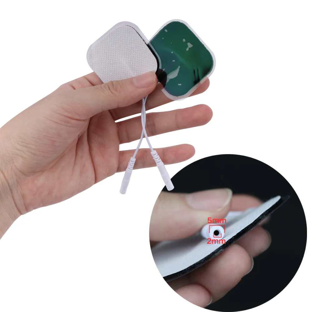 5x5cm Tens Electrodes Pads Physiotherapy Accessories Self Adhesive Massager Patch for EMS Muscle Electrostimulator Tens Machine