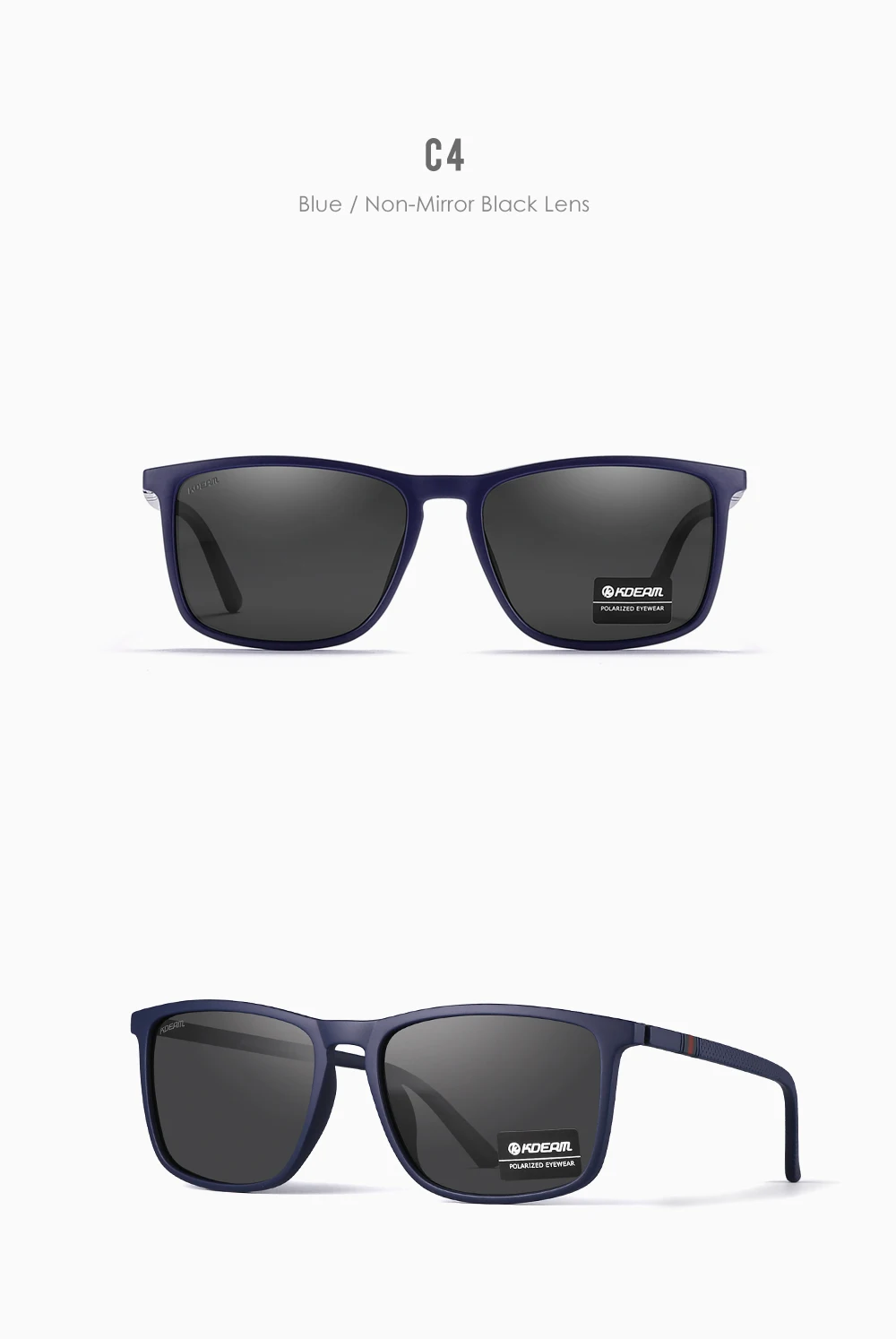KDEAM Ultralight Fishing Sunglasses Polarized Men's Driving Sun Glasses Travel Luxury Female Sunglass With Carrying Case