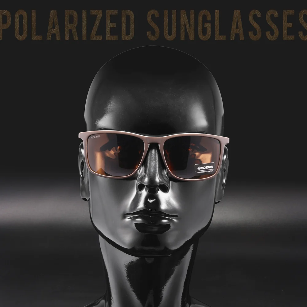 KDEAM Ultralight Fishing Sunglasses Polarized Men's Driving Sun Glasses Travel Luxury Female Sunglass With Carrying Case