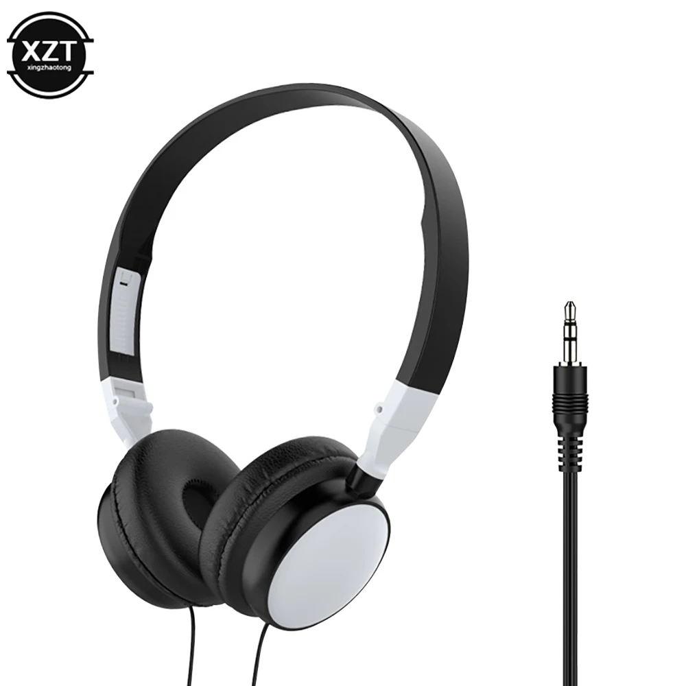 Subwoofer Wired Gaming Headset Hifi Sound Quality Foldable Portable 3.5mm Plug Headphones For Pc Game Host All Smartphones