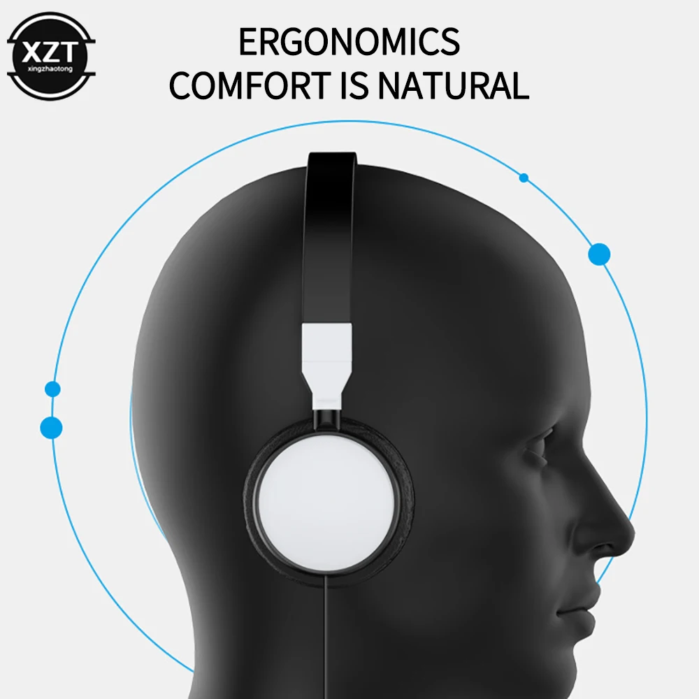 Subwoofer Wired Gaming Headset Hifi Sound Quality Foldable Portable 3.5mm Plug Headphones For Pc Game Host All Smartphones