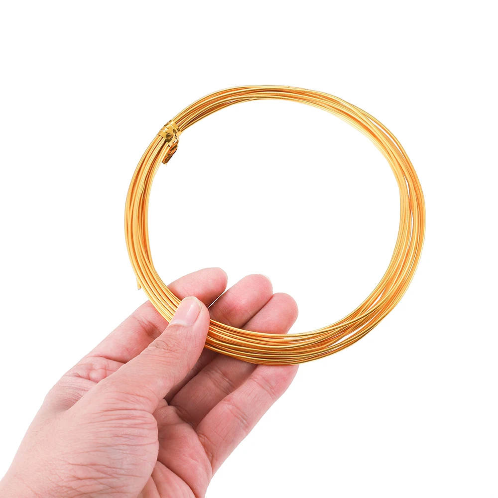 2-10m 0.6/0.8/1.0/1.2/1.5/2/2.5/3mm Aluminum Wire Color Painted Metal Cord for DIY Jewelry Making Findings Accessories