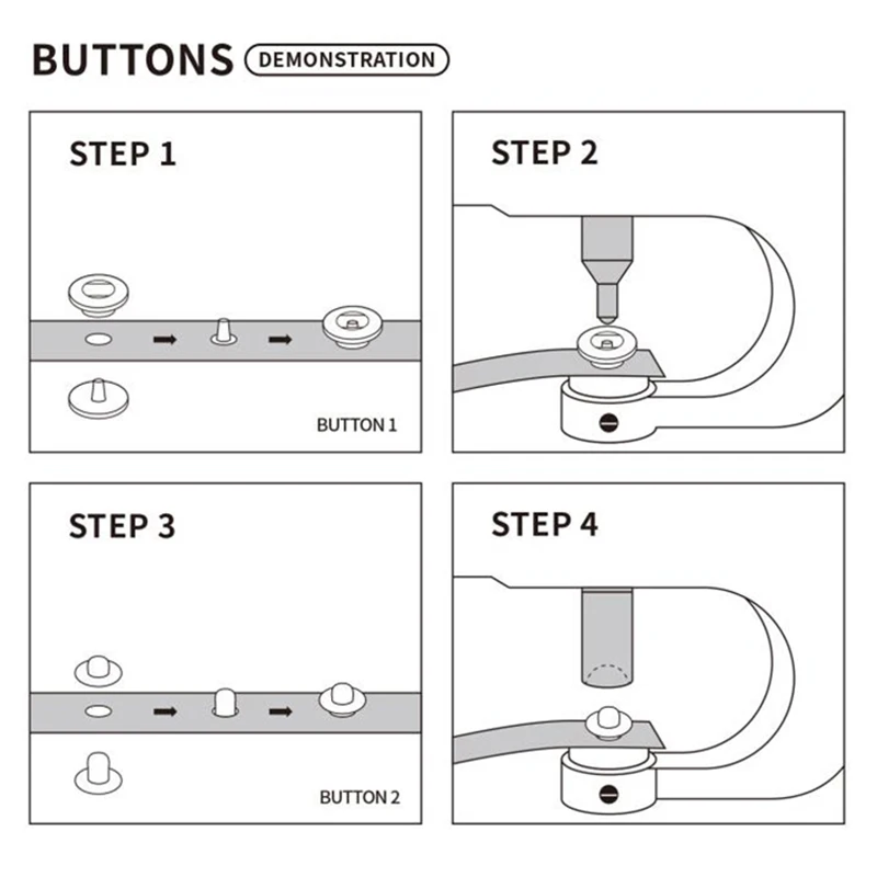 10mm 12.5mm 15mm Metal Pressure Buttons Sewing Accessories Botones Snap Button For Clothing Jackets Leather Snap Fasteners
