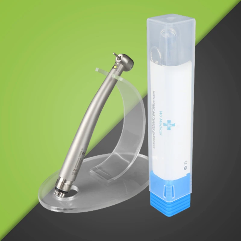Dental LED High Speed Handpiece Dentist Tips Teach Model E-Generator Rotation Turbine Dentistry Push Button Triple Water Spray