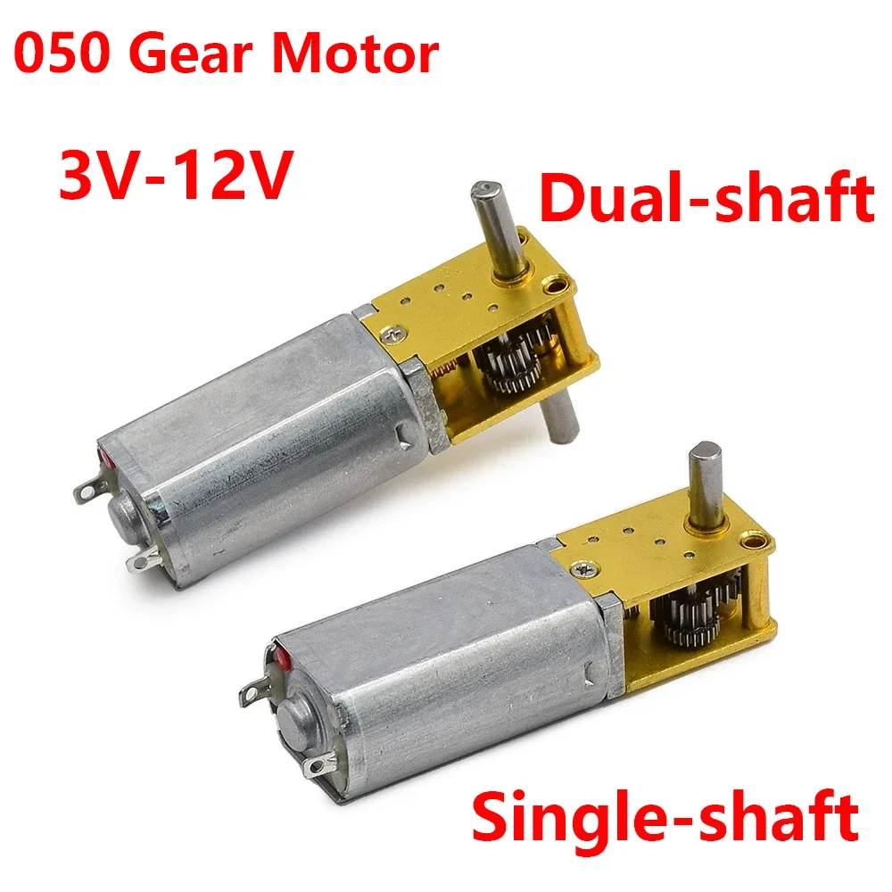 Mini N20 All Metal Gear Motor DC 3V-12V 4RPM-381RPM Slow Speed High Torque Dual Axis Engine Worm Reduction Motor Smart Robot Car