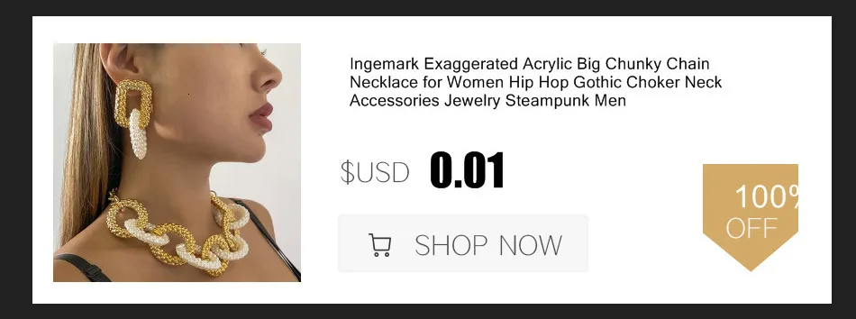 Exaggerated Chunky Metal Wire Torques Choker Necklace Women Collar Punk Gold Color Wide Smooth Chain Jewelry Bijoux Steampunk