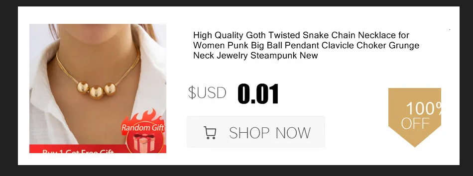 Exaggerated Chunky Metal Wire Torques Choker Necklace Women Collar Punk Gold Color Wide Smooth Chain Jewelry Bijoux Steampunk