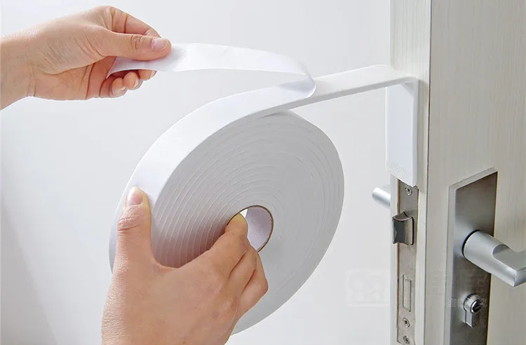 Soft 5M Self-adhesive Window Sealing Strip Car Door Noise Insulation EVA Dusting Sealing Tape Window Accessories