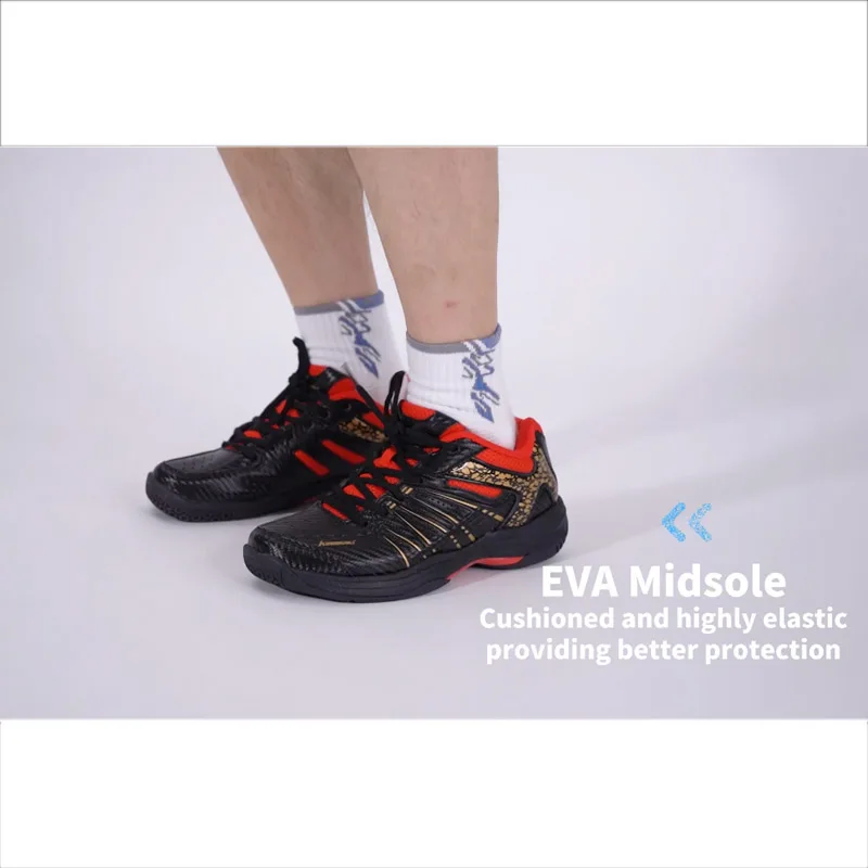 Kawasaki New Badminton Shoes Sneakers Mens Tennis Breathable Anti-Slippery Sport Shoes for Men Women K-065D
