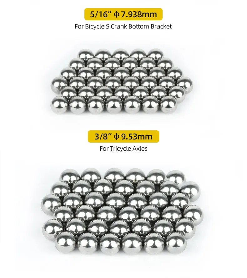 Bicycle Carbon Steel Loose Ball Bearing for Bottom Bracket Hub Headset Use MTB Road Bike Accessories 144/20pcs