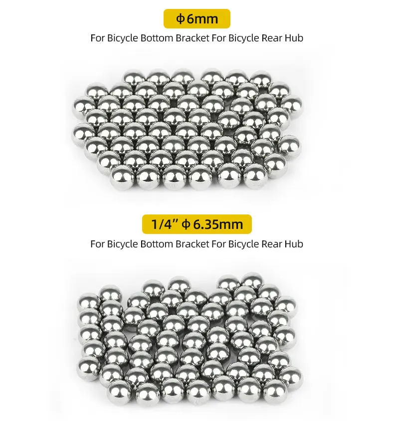Bicycle Carbon Steel Loose Ball Bearing for Bottom Bracket Hub Headset Use MTB Road Bike Accessories 144/20pcs