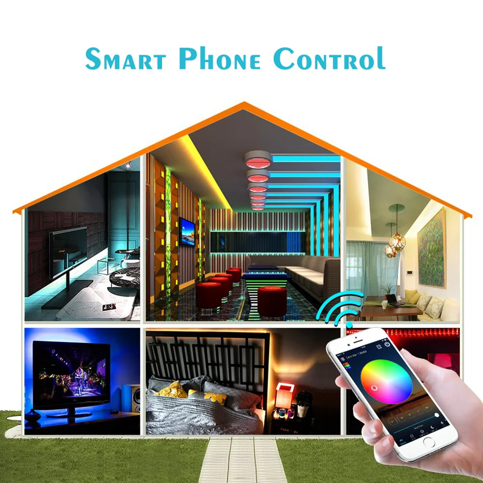 12V 24V LED Strip WIFI RGB RGBW Controller Android IOS APP Bluetooth-compatible Magic Home IR Control For RGB RGBW LED Strip