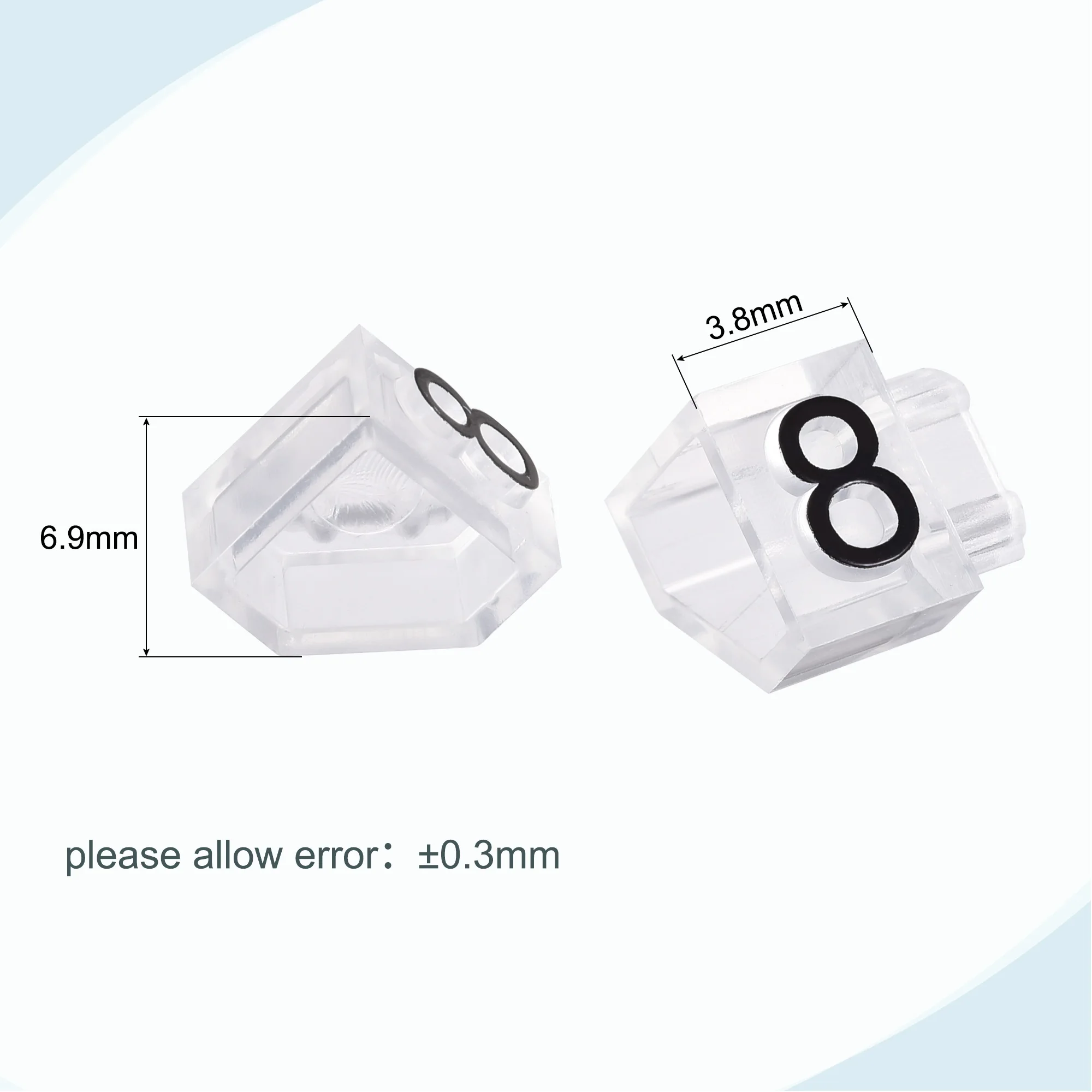 Uxcell 10Sets Golden Silvery Black Number Letter Adjustable Mini Cube Price Tag Display Stand Tag Label Sets of Number Labels